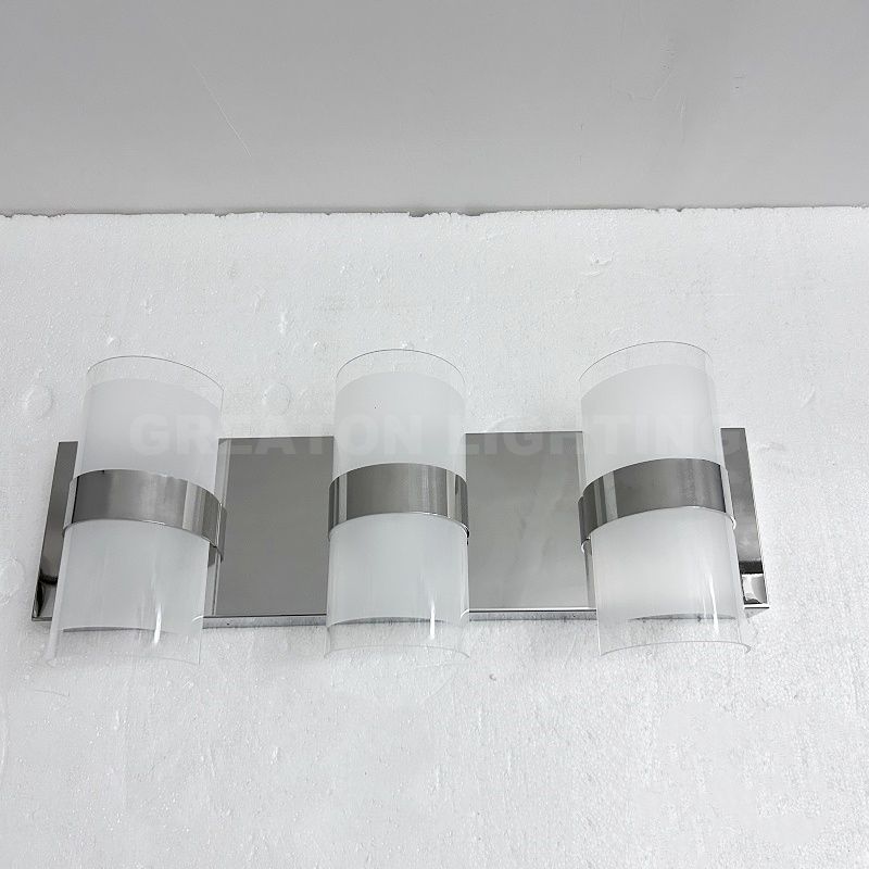 Wholesale 3 Heads IP44 Factory Lights Stainless Steel Vanity Lights Wall Mounted Lights