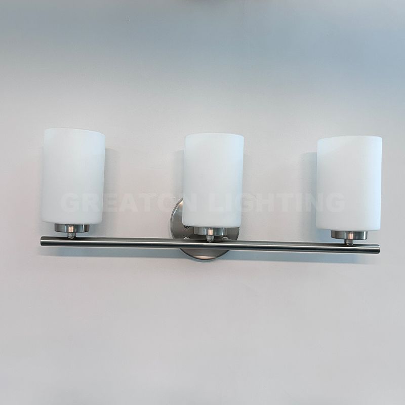 Hotsale 3 Heads Bath Lights Brushed Nickle Vanity Lights for Damp Location