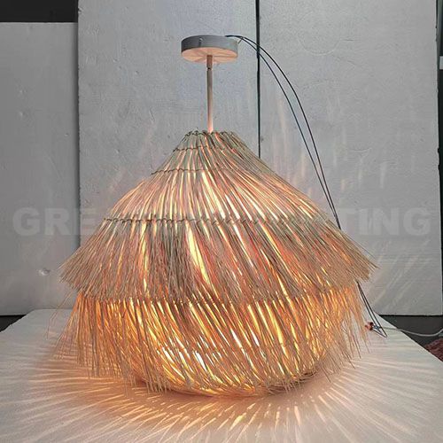 Hotselling Dinning Room Lights Nature Rattan Pendant Light for Restaurant