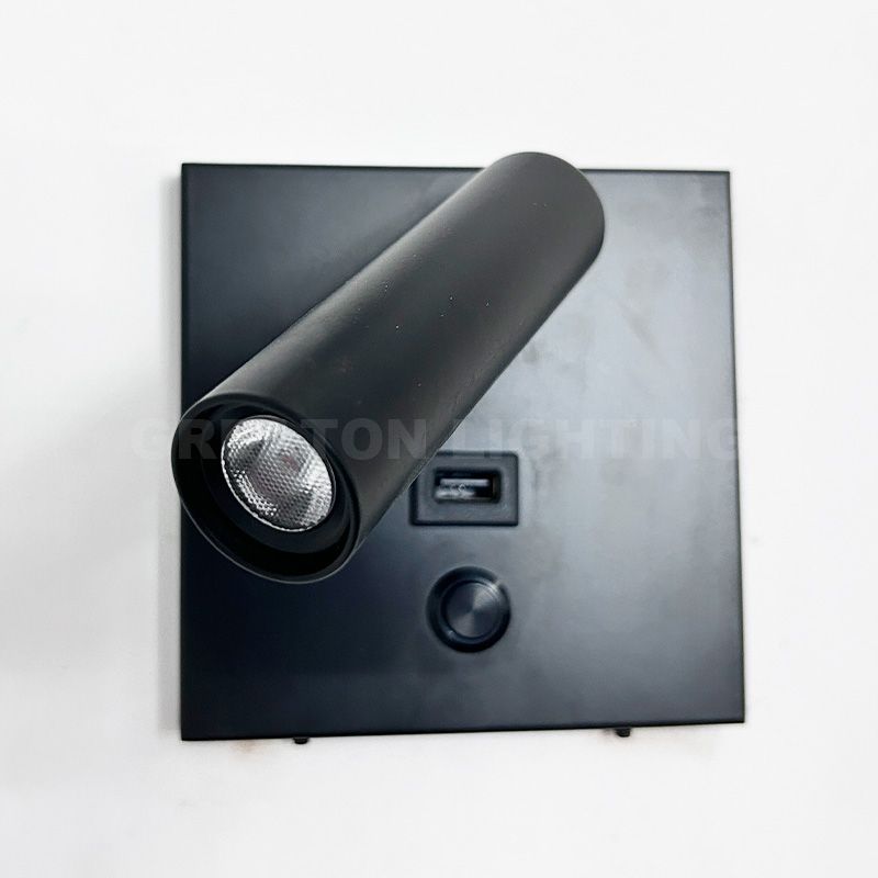Mohican Headboard Lights Wall Mounted LED Reading Light with USB for Hotel