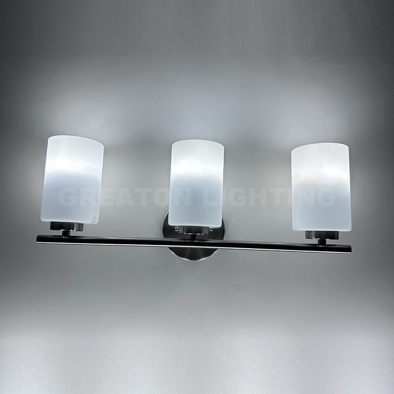 Hotsale 3 Heads Bath Lights Brushed Nickle Vanity Lights for Damp Location