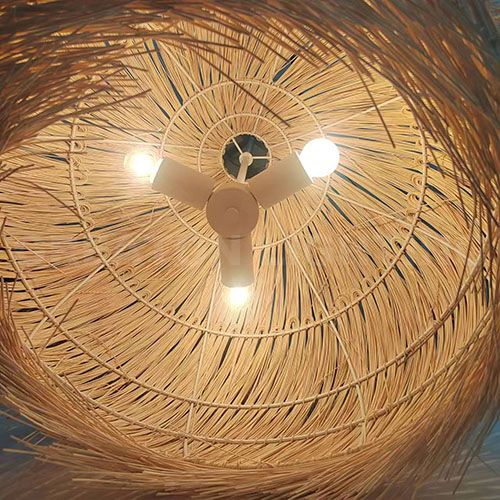 Hotselling Dinning Room Lights Nature Rattan Pendant Light for Restaurant